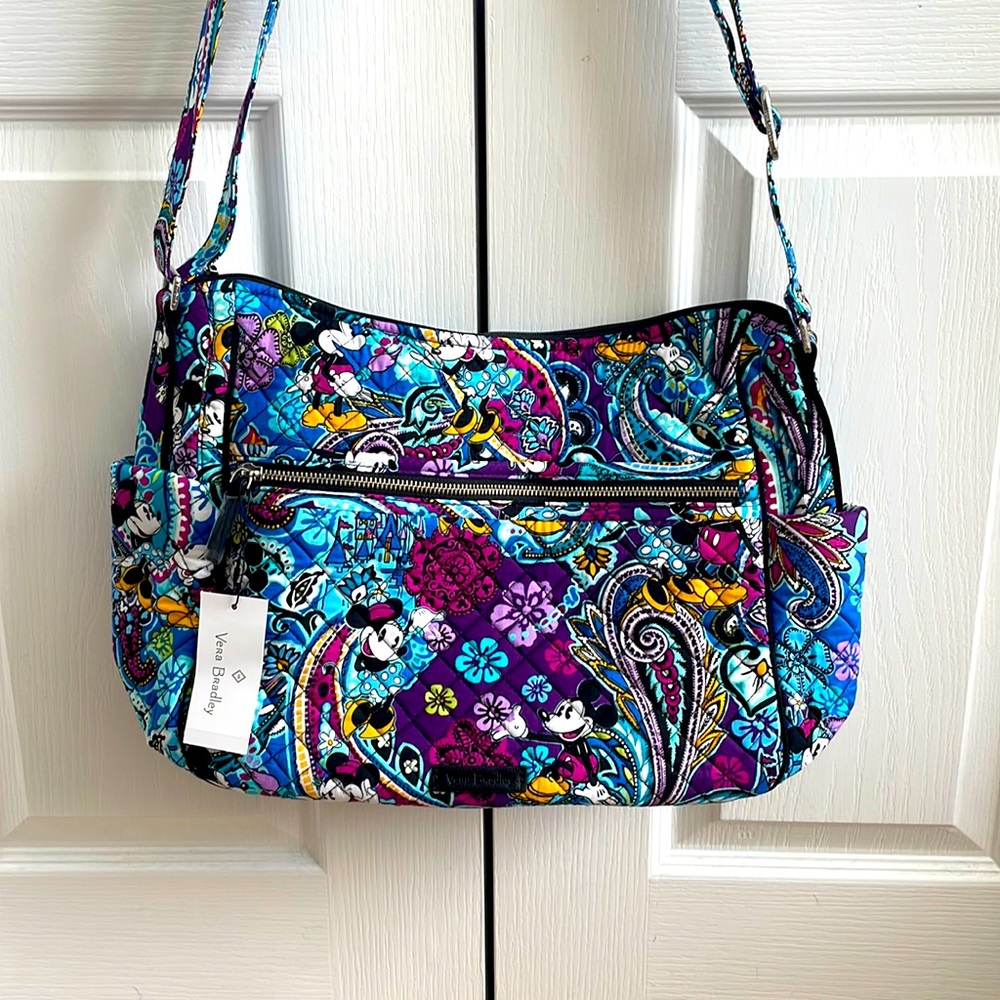 Vera Bradley Mickey Paisley Celebration Large on the go Crossbody